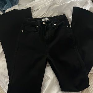 forever 21 black flare jeans size 27
